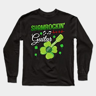 Shamrockin Guitar Long Sleeve T-Shirt